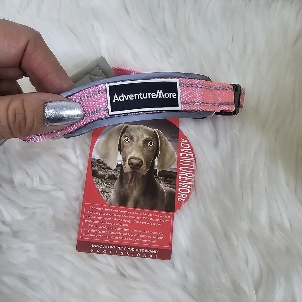 AdventureMore Dog Collar Pink small new
